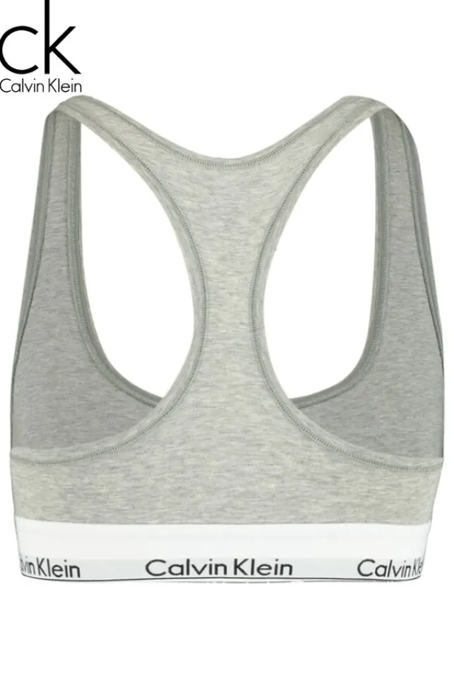 Outlet CalvinKlein Bralette Calvin Klein Modern cotton Greymelange