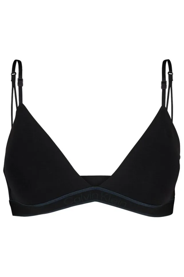 Shop CalvinKlein Bralette Calvin Klein triangle Black