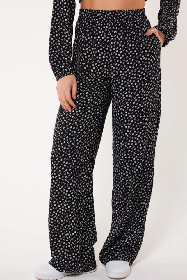 Online AmericaToday Broek Pixie flowerblack