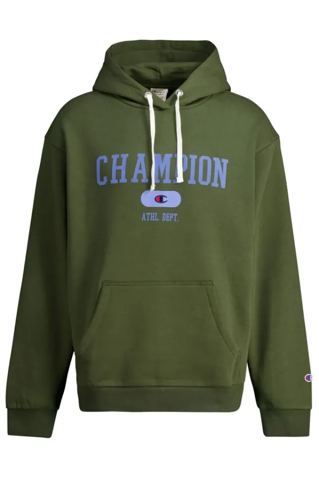 Cheap Champion Hooded Sweatshirt Army