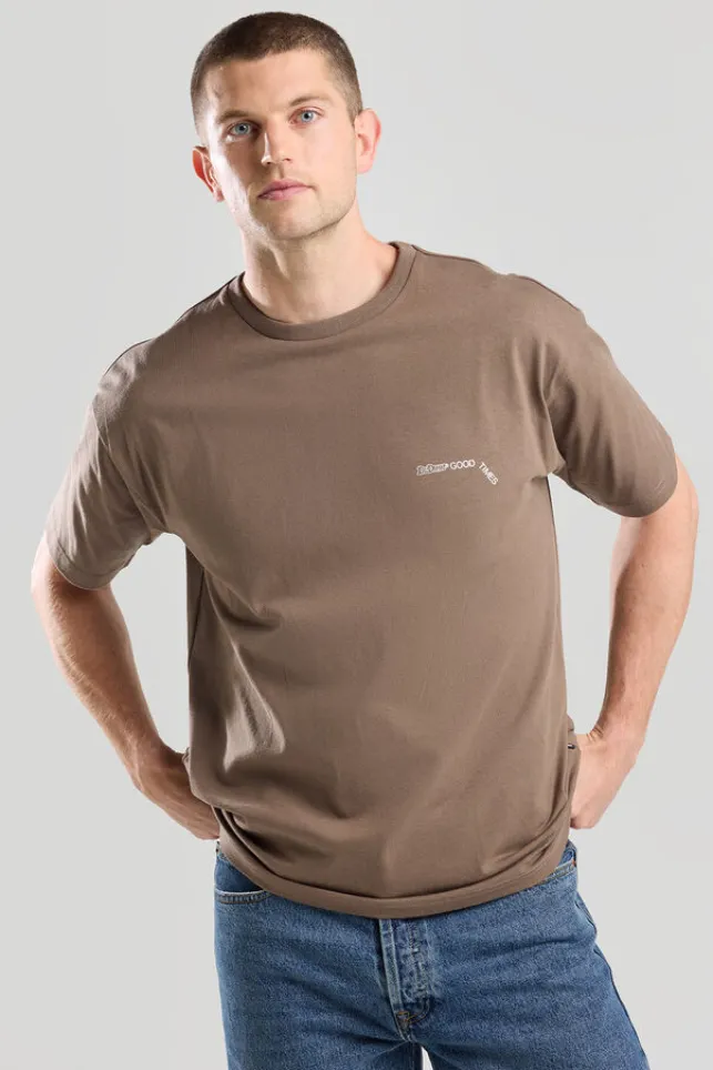 Cheap Dr.Denim Dr. Denim Trooper Tee Brown