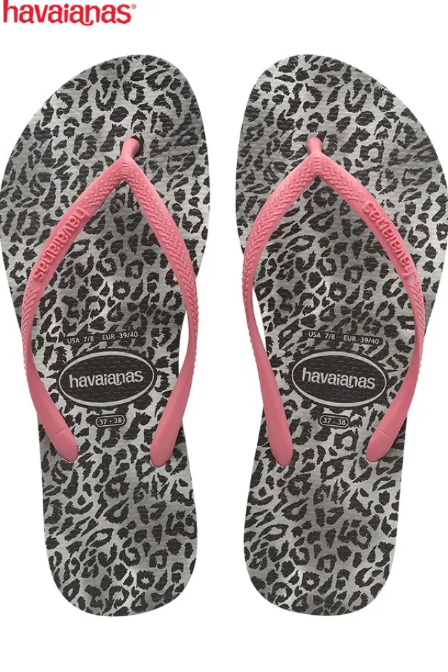 Sale Havaianas Slim Animal Black