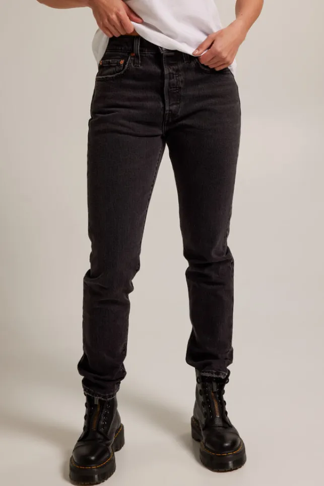 Cheap Levi's 501 skinny jeans Black