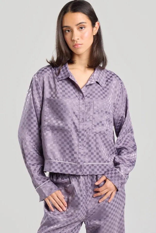 New AmericaToday Lisa Pyjamashirt ashenpurple