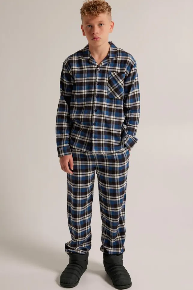 Hot AmericaToday Pyjama Nathan JR Shirt Blue/navy