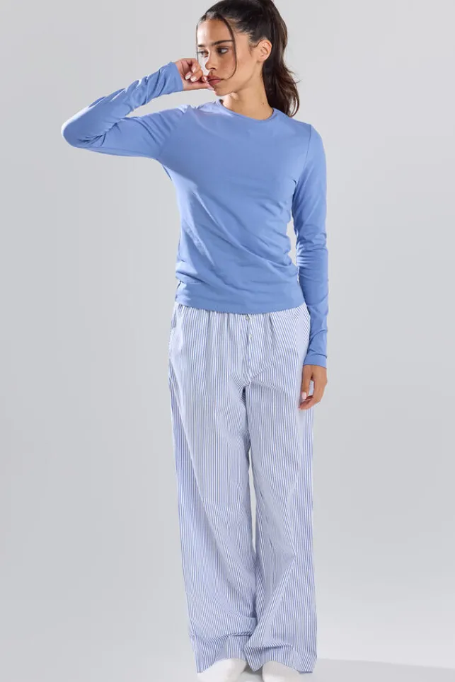 Shop AmericaToday Pyjamabroek Loan Blue/white