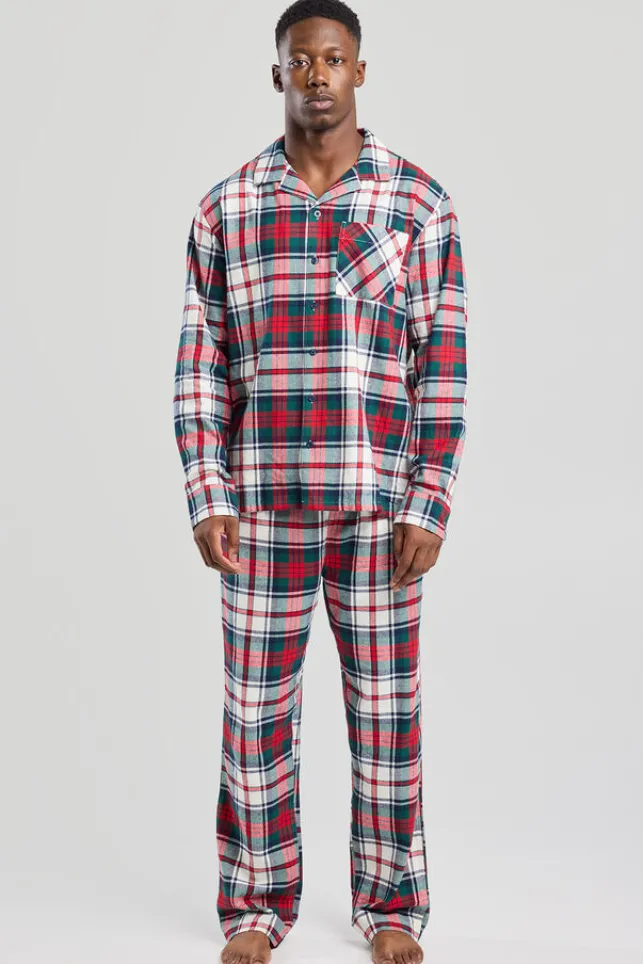 Discount AmericaToday Pyjamabroek Nathan Green/red