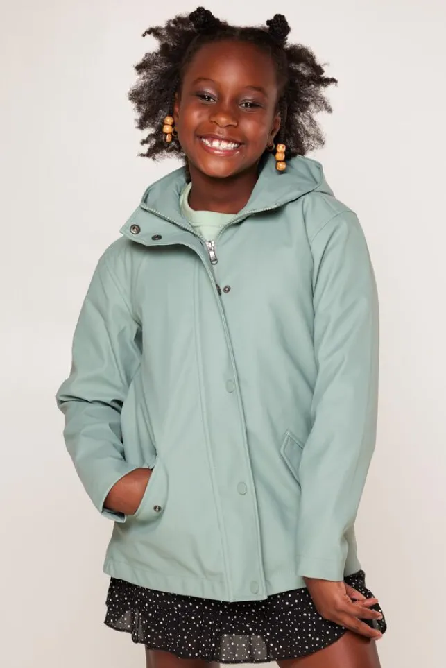 Shop AmericaToday Regenjas Janice JR kort Sage