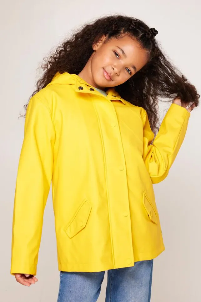 New AmericaToday Regenjas Janice JR kort Yellow