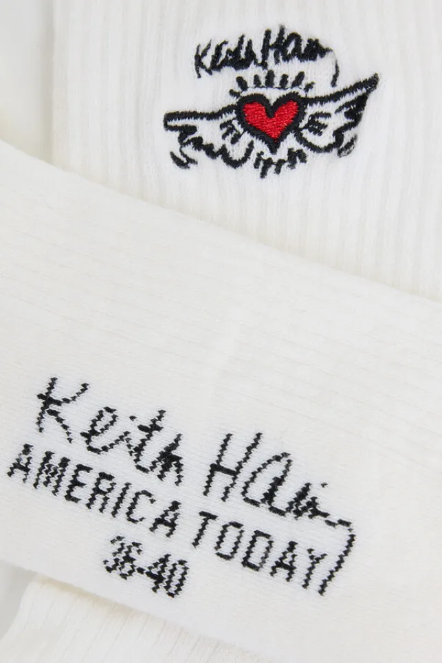 Best AmericaToday Socks KH Black/red