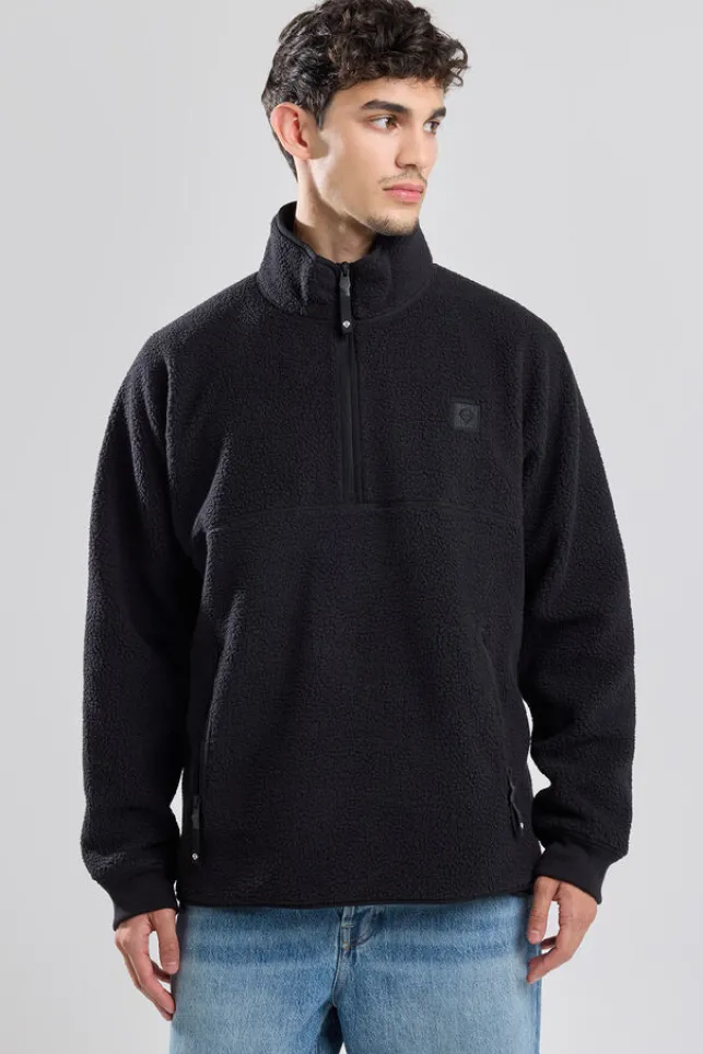 Flash Sale AmericaToday Sweater Stay Half Zip Black