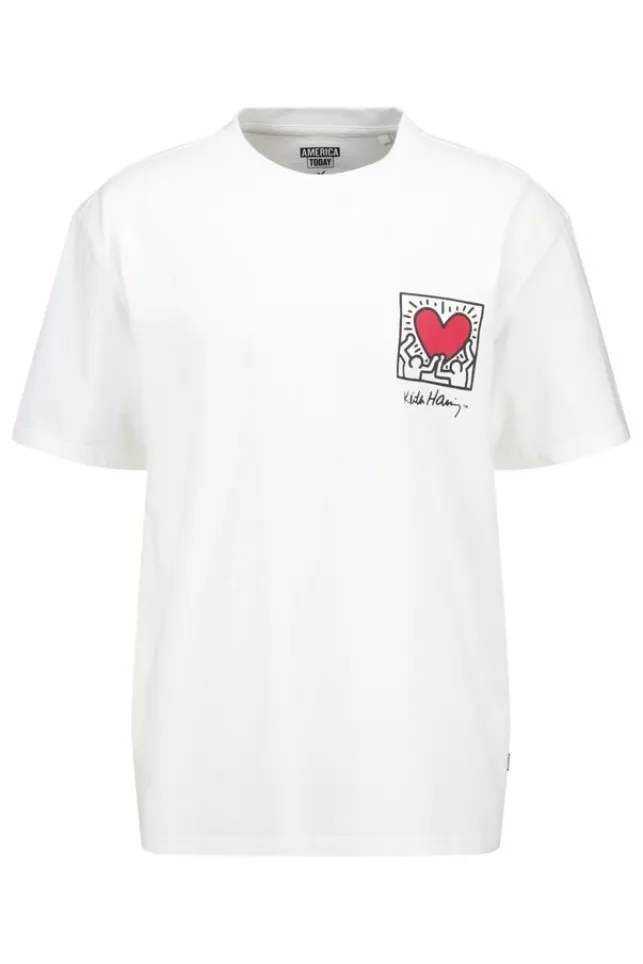 Cheap AmericaToday T-shirt Emery White/red