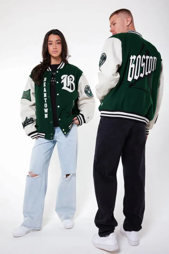 Fashion AmericaToday Varsity jacket Boston Joah Green