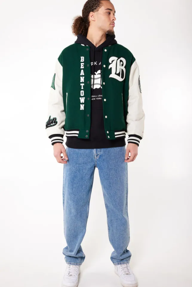 Fashion AmericaToday Varsity jacket Boston Joah Green