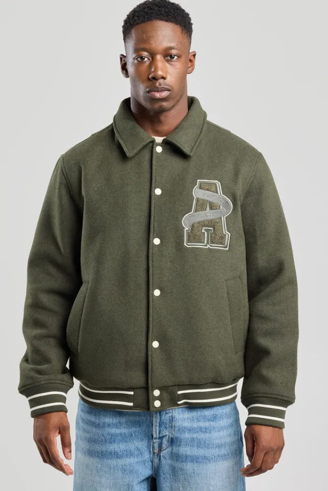 Best AmericaToday Varsity jacket Joe Grey/army